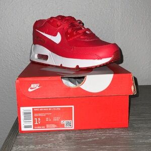 Nike Air Max 90 LTR Red and White Sneakers